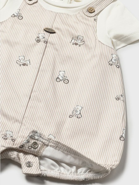 Dungarees Baby Boy Beige Mayoral