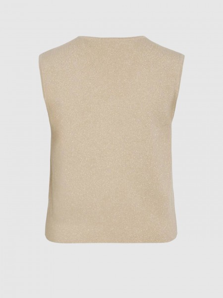 Vest Woman Beige Vila Vest Woman Beige Vila