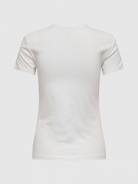 T-Shirt Mulher Onlvibe Life S/s Glasses Top Box Jrs Only