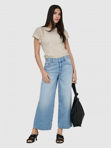 T-Shirt Woman Cream Only T-Shirt Woman Cream Only