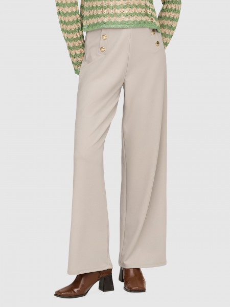 Pants Woman Cream Only