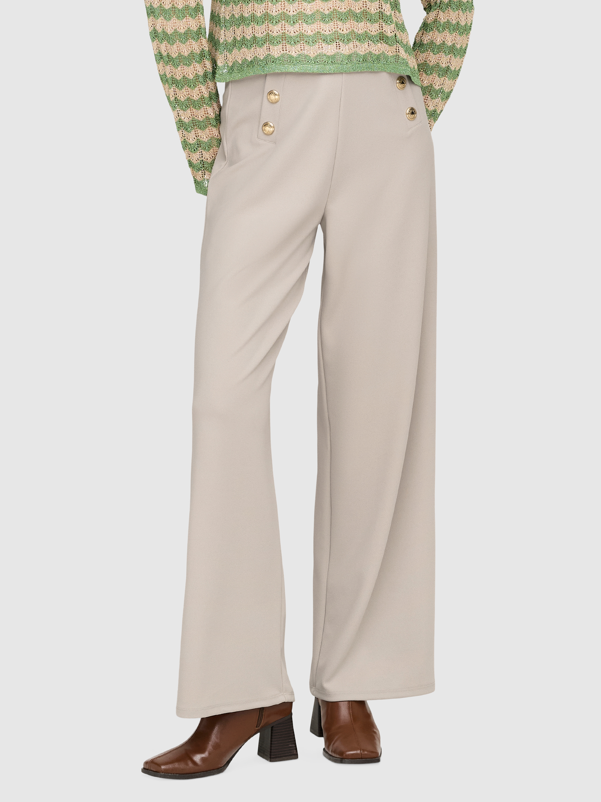 Pants Woman Cream Only
