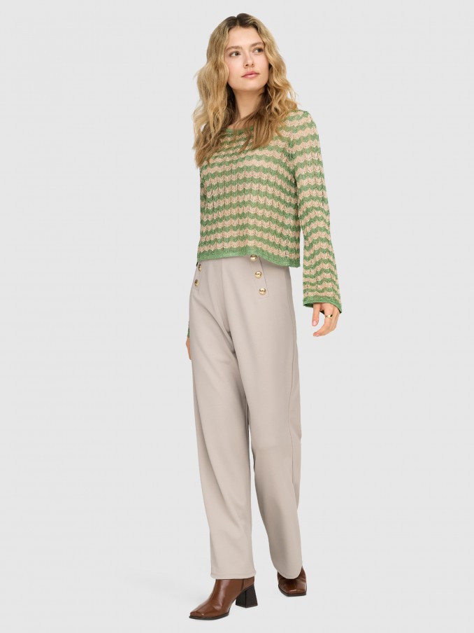 Pants Woman Cream Only