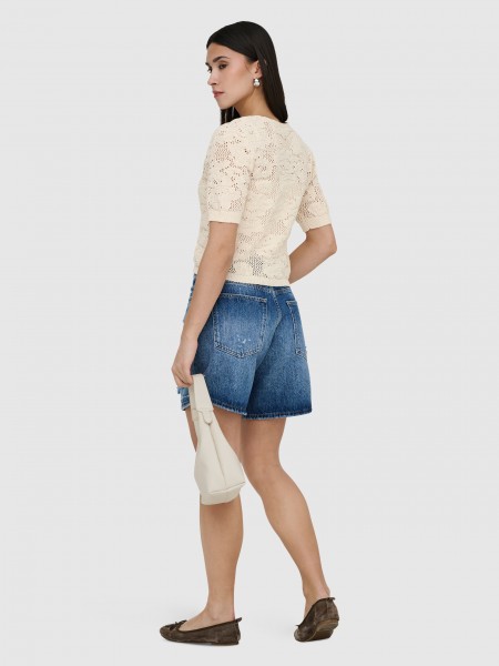 Pullover Woman Cream Only