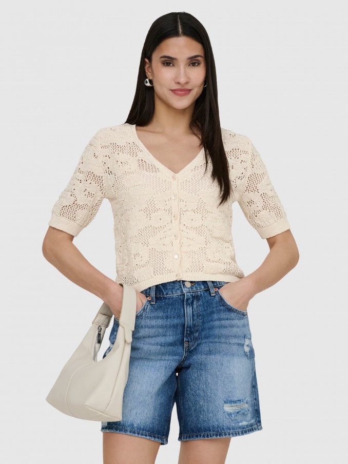 Pullover Woman Cream Only