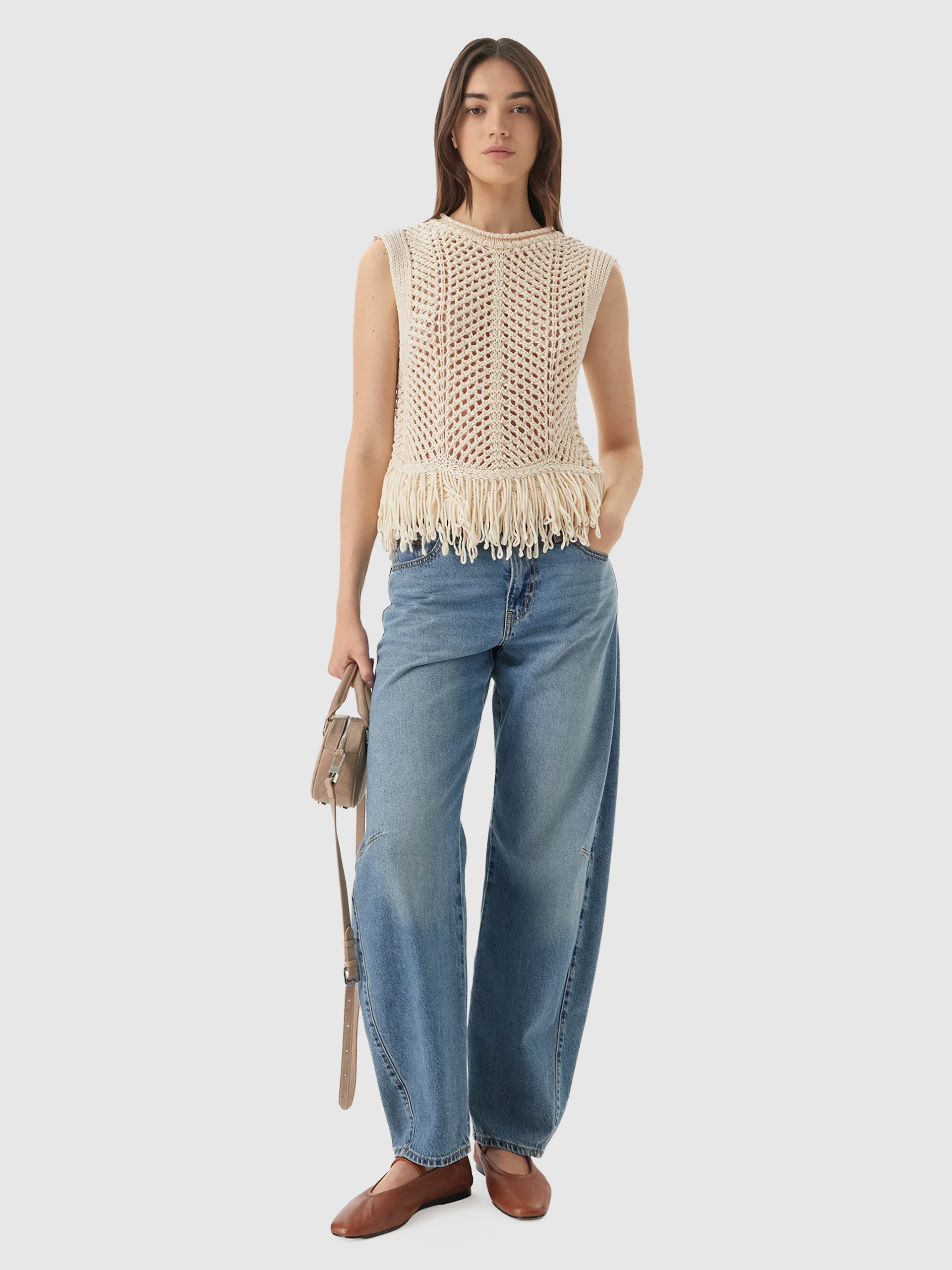 Shirt Woman Beige Only