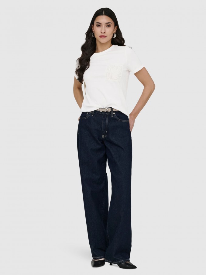 T-Shirt Woman Cream Only