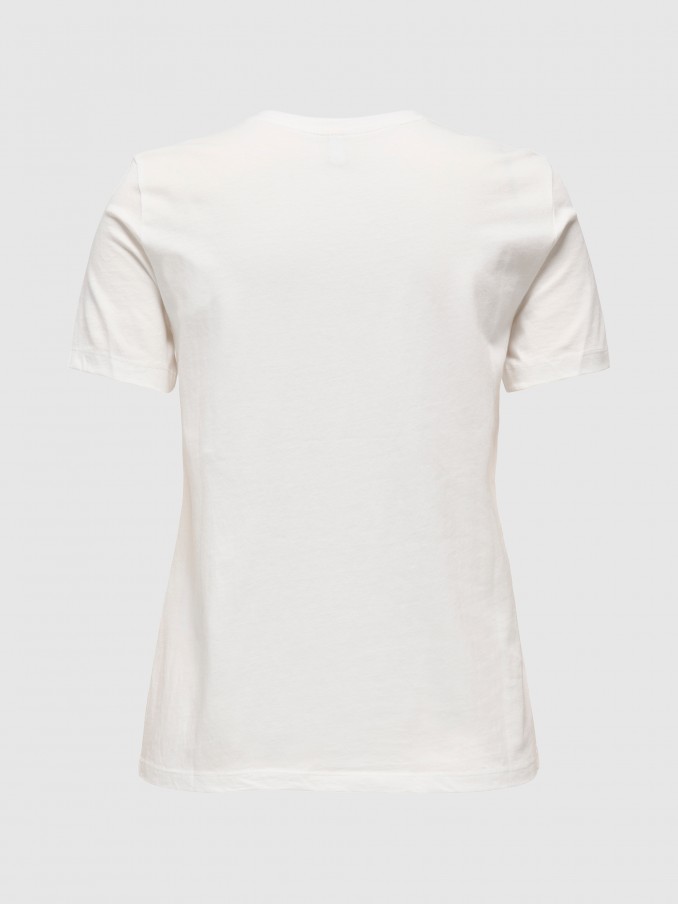 T-Shirt Woman Cream Only