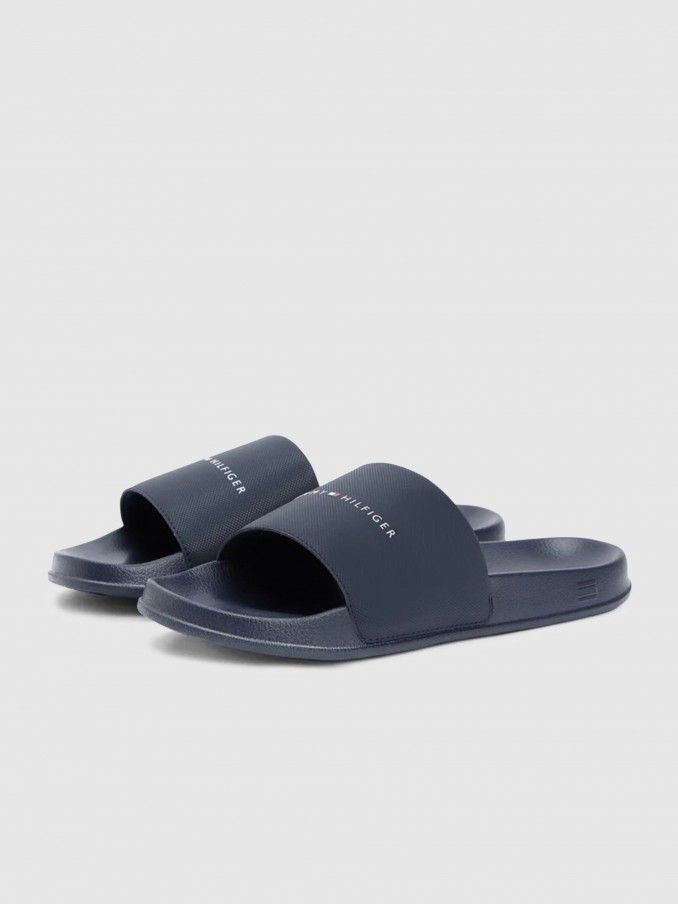 Flip Flops Man Navy Blue Tommy Hilfiger Footwear