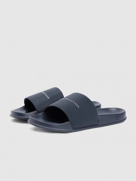 Flip Flops Man Navy Blue Tommy Hilfiger Footwear