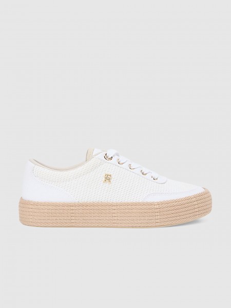 Sapatilha Tommy Hilfiger Mulher Th Foxing Platform Rope Sapatilha Tommy Hilfiger Mulher Th Foxing Platform Rope
