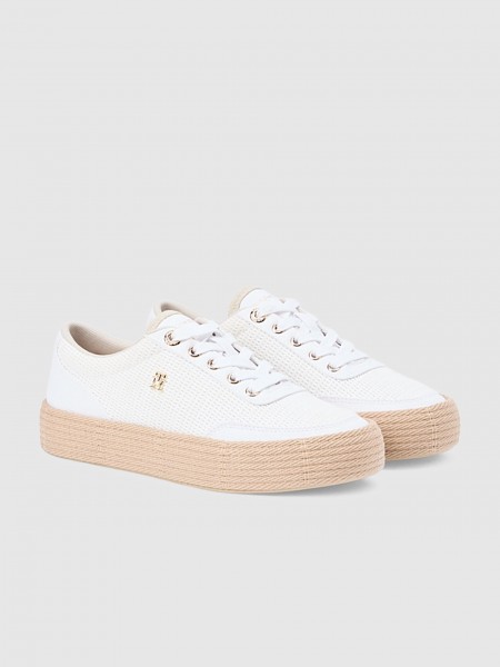 Sapatilha Tommy Hilfiger Mulher Th Foxing Platform Rope Sapatilha Tommy Hilfiger Mulher Th Foxing Platform Rope