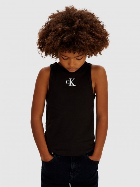 Top Calvin Klein Menina Ck Logo Tank Top