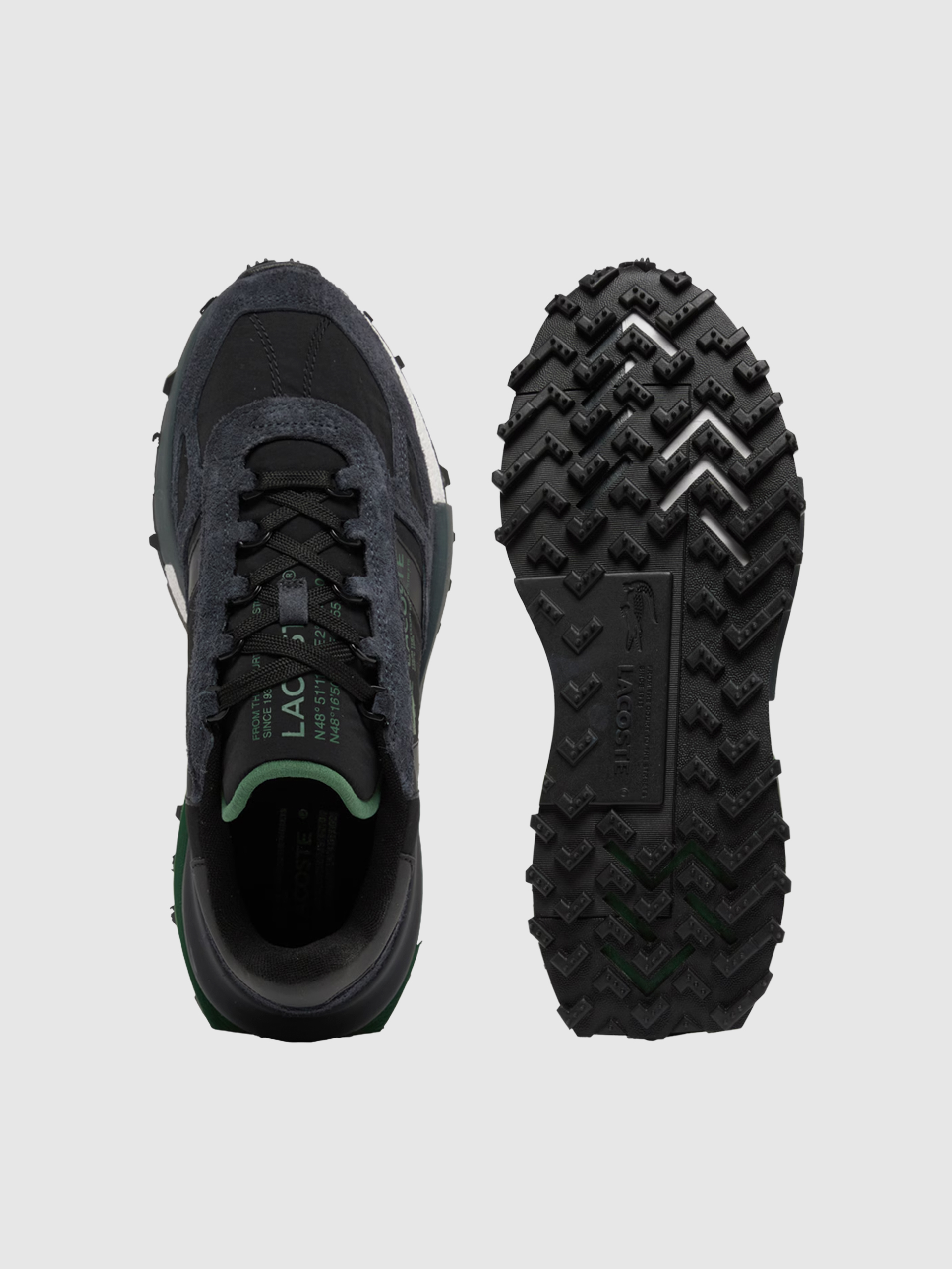 Tenis Hombre Negro Lacoste