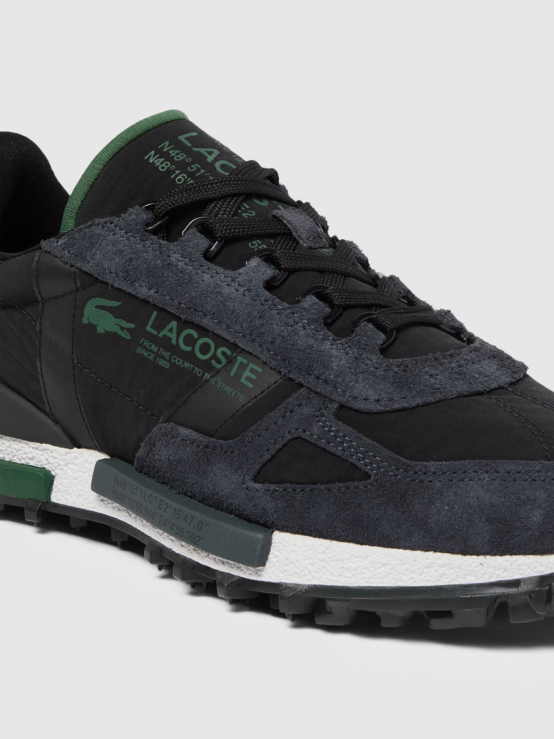 Tenis Hombre Negro Lacoste