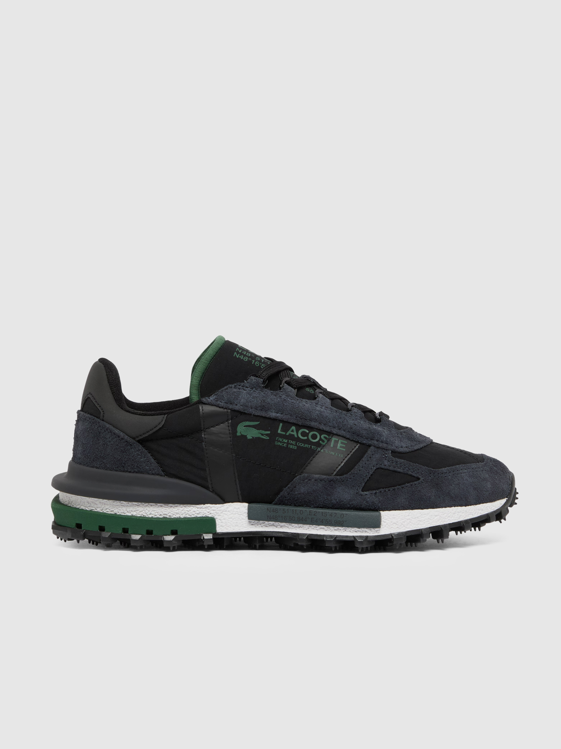 Tenis Hombre Negro Lacoste