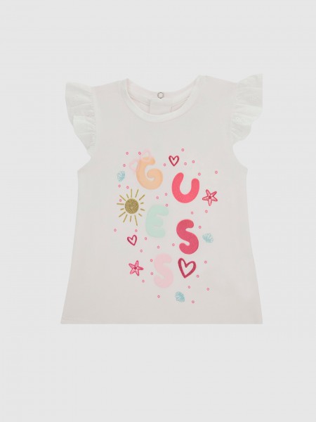 Conjunto 2 Pe�as Guess Menina  Set Ss T-Shirt+Leggings