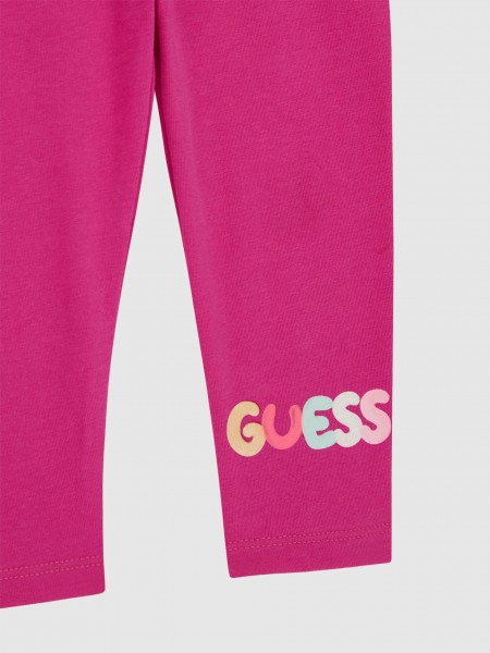 Conjunto 2 Pe�as Guess Menina  Set Ss T-Shirt+Leggings