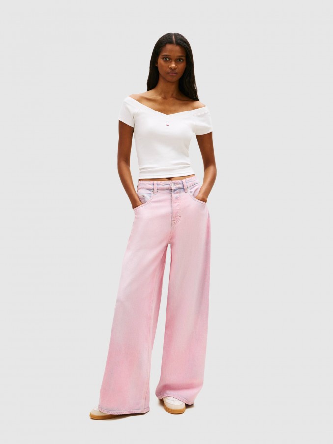 Camiseta Mujer Blanco Tommy Jeans