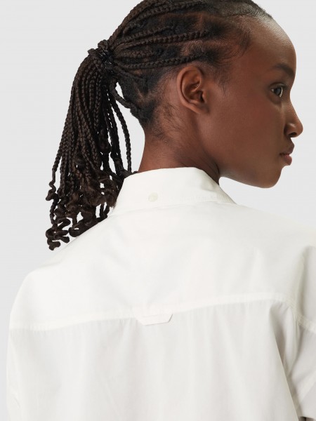 Camisa Tommy Jeans Mulher Tjw Rlx Pop Over Shirt Camisa Tommy Jeans Mulher Tjw Rlx Pop Over Shirt