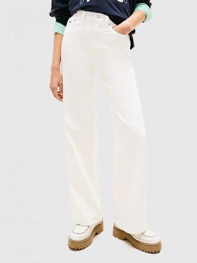 Jeans Woman White Tommy Jeans