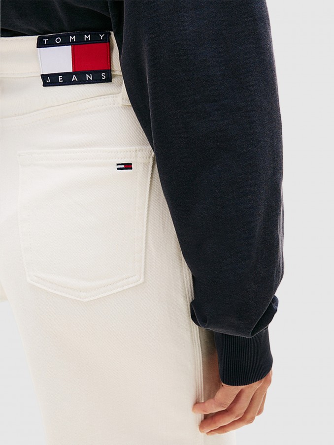 Jeans Woman White Tommy Jeans