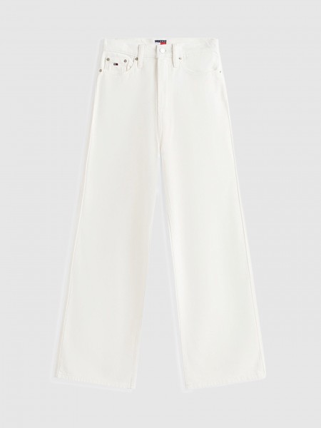 Jeans Woman White Tommy Jeans Jeans Woman White Tommy Jeans