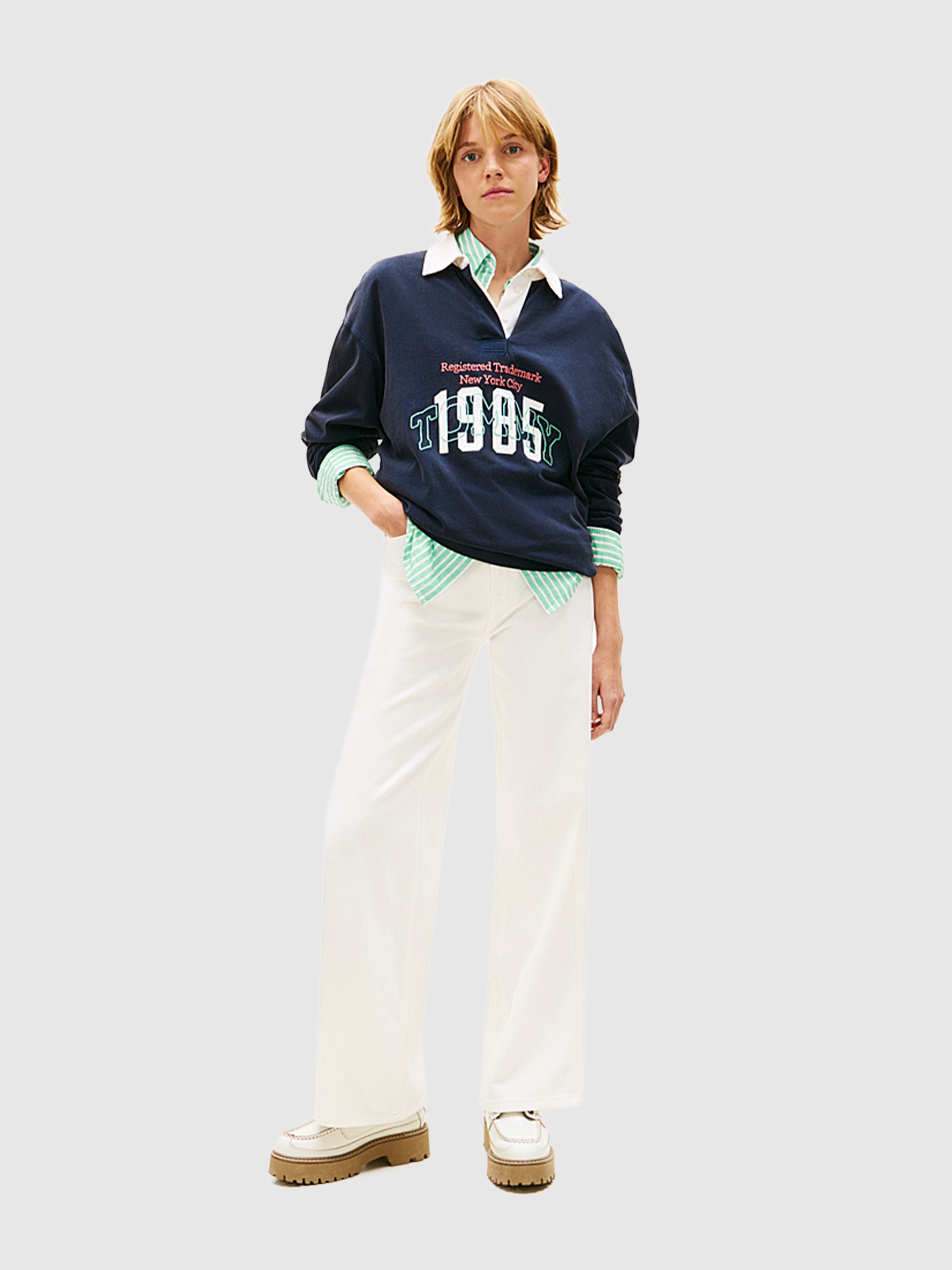 Jeans Woman White Tommy Jeans