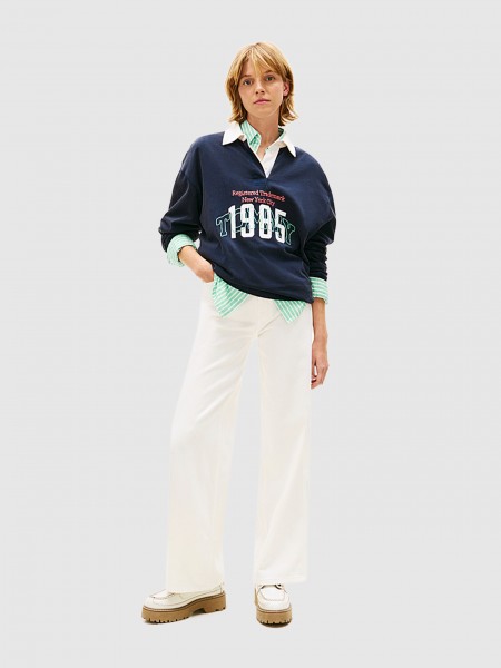 Jeans Woman White Tommy Jeans Jeans Woman White Tommy Jeans