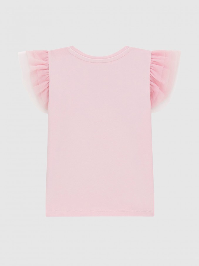 Camiseta Niña Rosa Guess