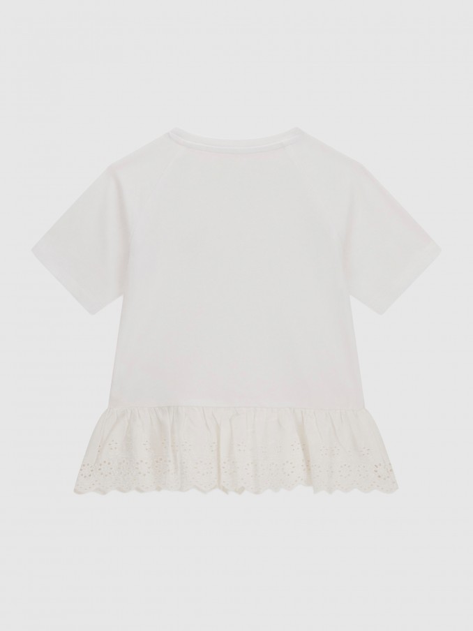 T-Shirt Baby Girl White Guess