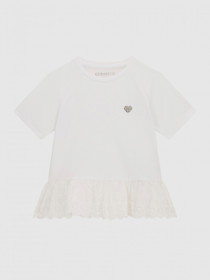 T-Shirt Baby Girl White Guess