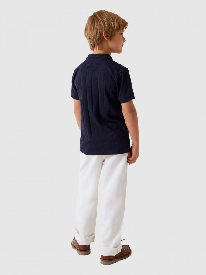 Polo Shirt Boy Navy Blue Guess