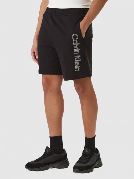 Cal��es Calvin Klein Homem Eu 350Terry Graphic Short
