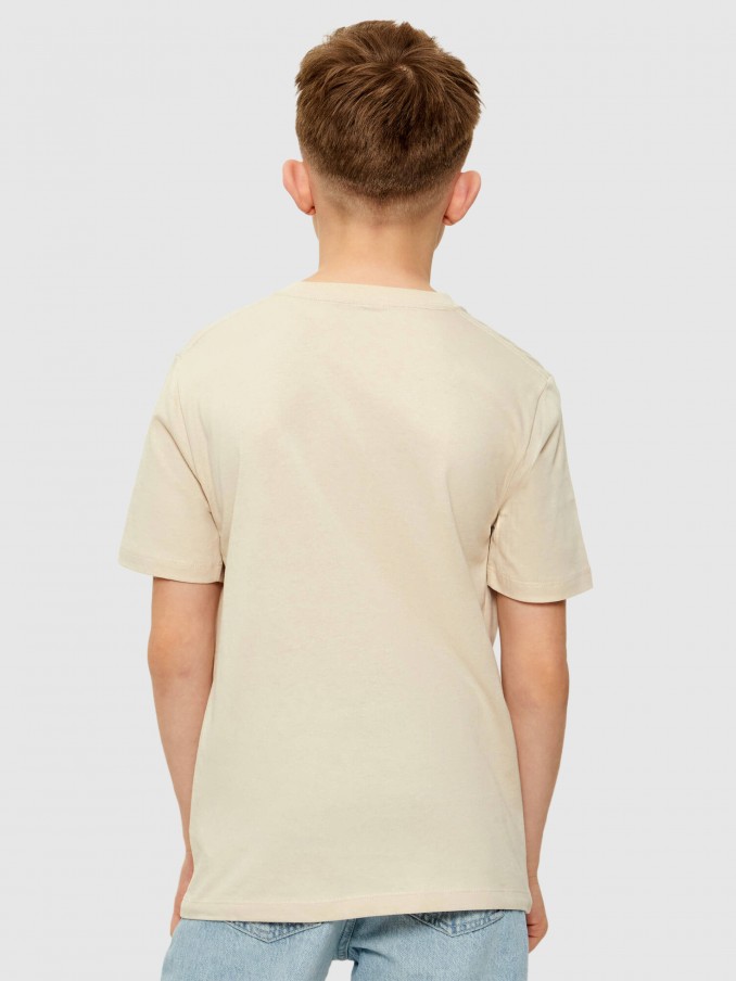 T-Shirt Boy Beige Calvin Klein