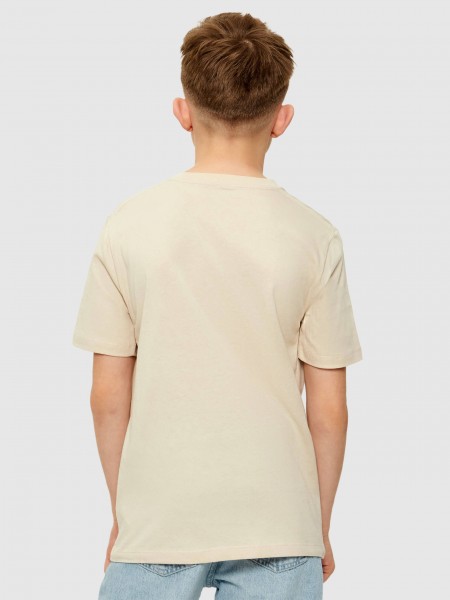 T-Shirt Boy Beige Calvin Klein