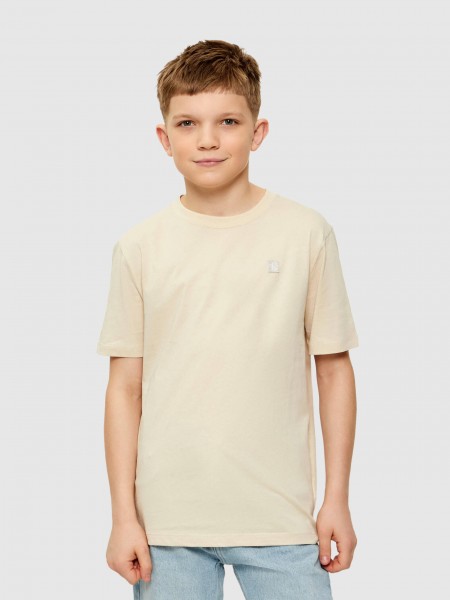 T-Shirt Boy Beige Calvin Klein