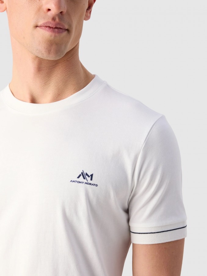 T-Shirt Antony Morato Homem T-Shirt Regular Fit  Soft Blue