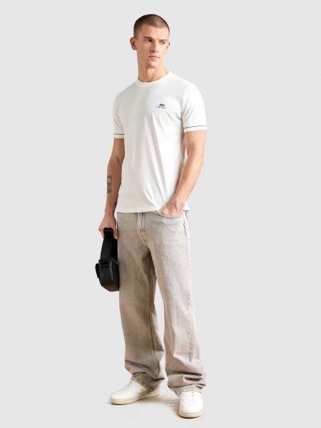 T-Shirt Antony Morato Homem T-Shirt Regular Fit  Soft Blue