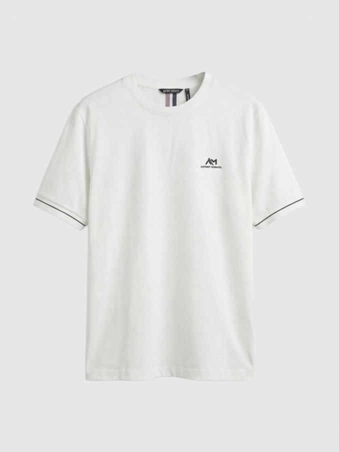 T-Shirt Antony Morato Homem T-Shirt Regular Fit  Soft Blue