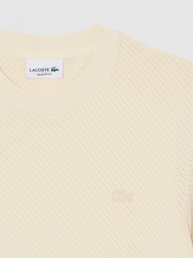 T-Shirt Lacoste Homem Regular Fit Lacy Cotton Tshirt