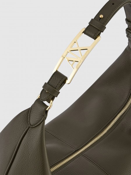 Mala Armani Exchange Mulher Polly Hobo L Mala Armani Exchange Mulher Polly Hobo L