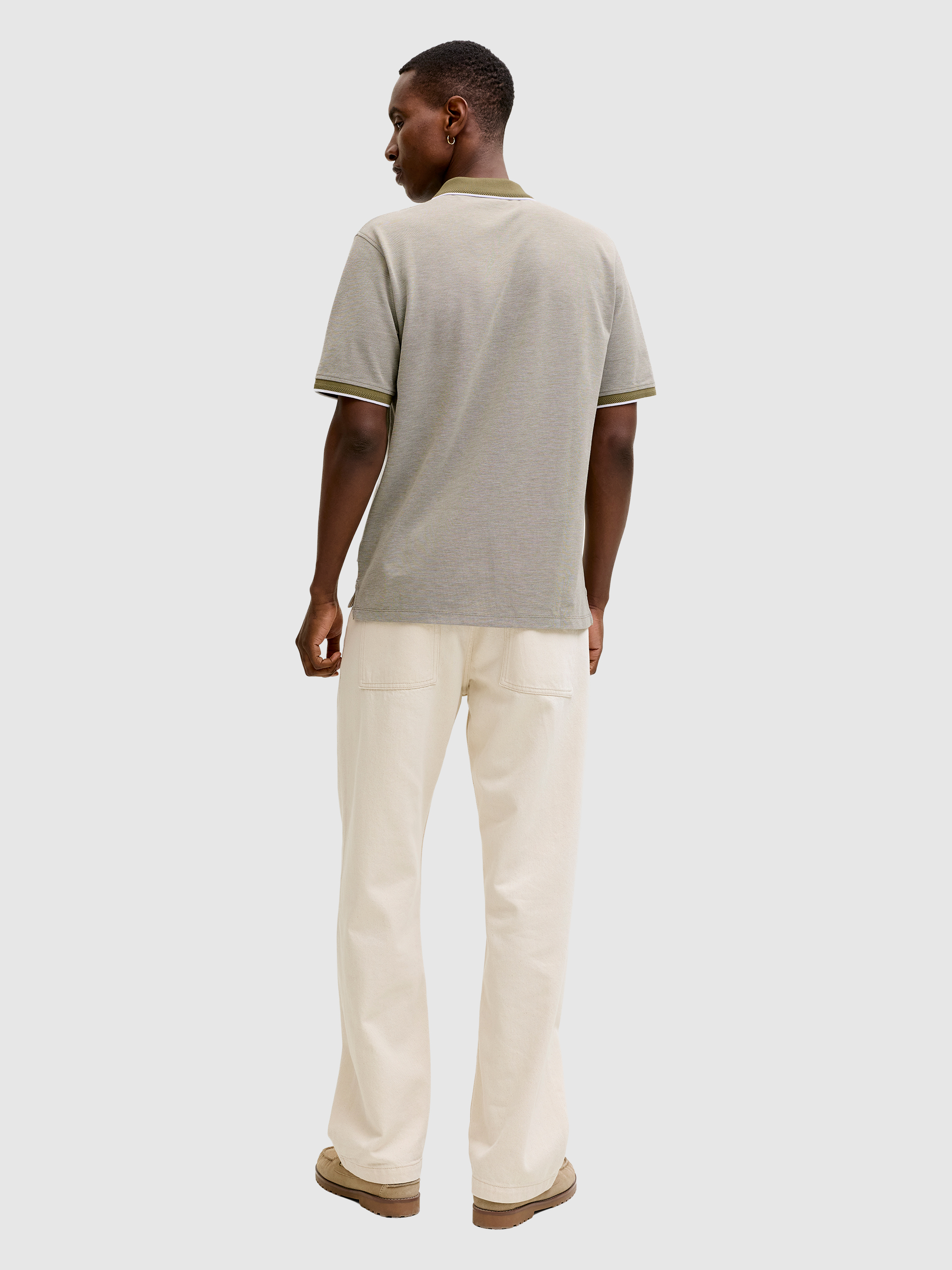 Polo Shirt Man Moss Green Jack & Jones