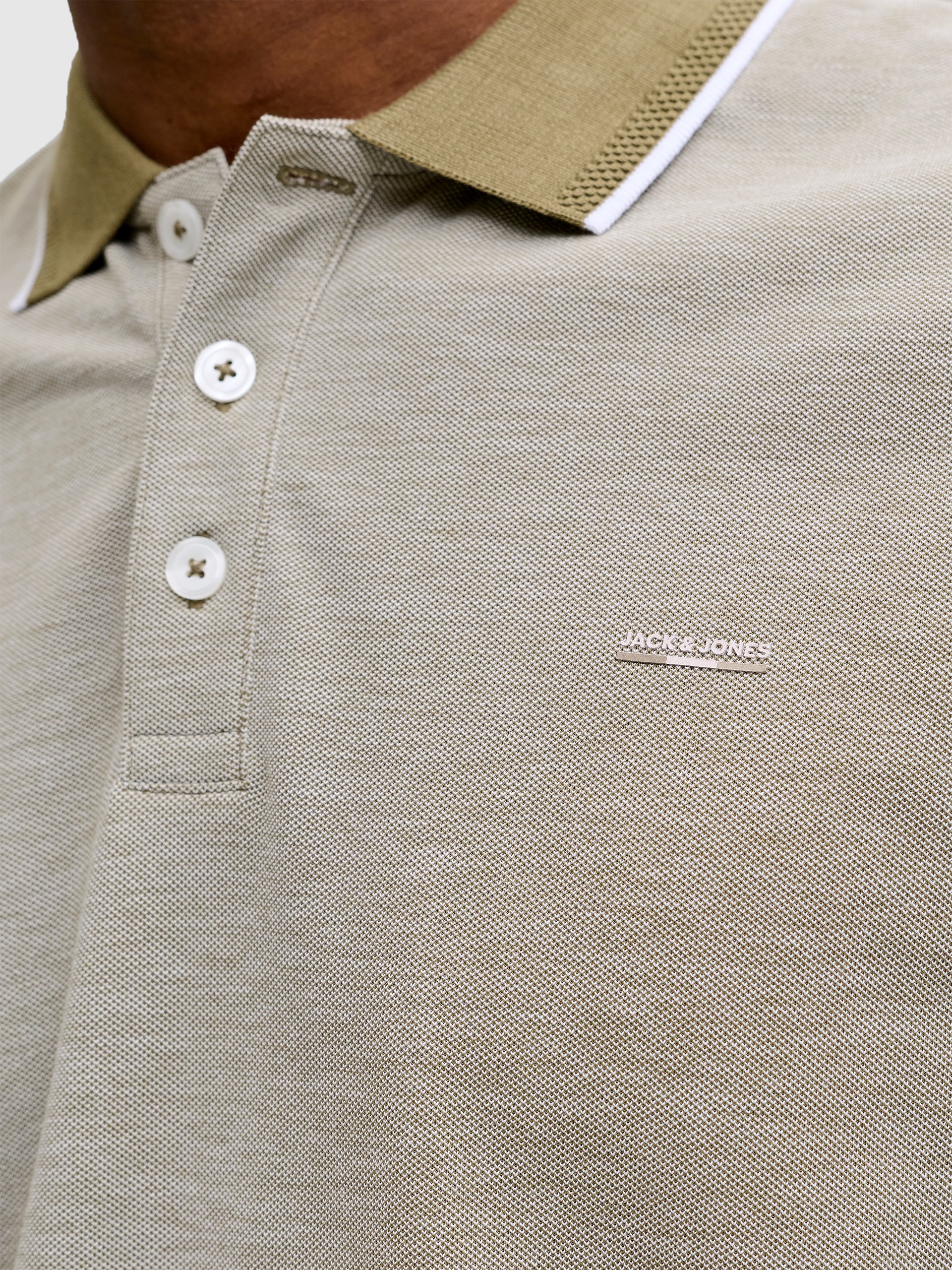 Polo Shirt Man Moss Green Jack & Jones
