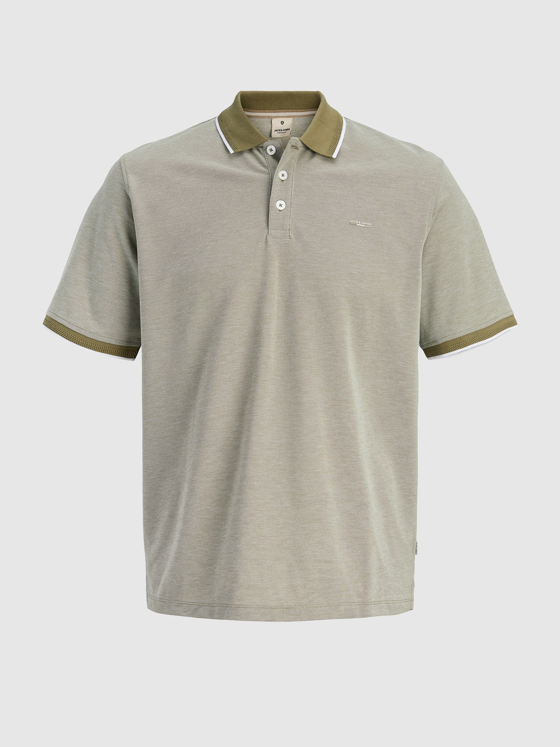 Polo Shirt Man Moss Green Jack & Jones