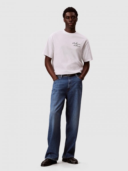 T-Shirt Calvin Klein Unissexo 16S April Graphic Seasonal Fashi