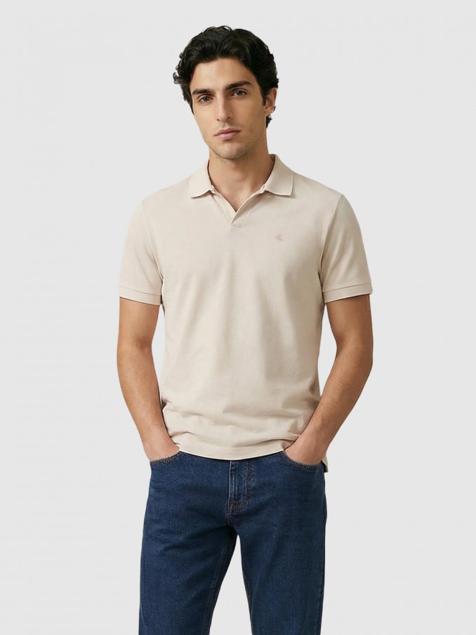 Polo Shirt Man Cream Calvin Klein