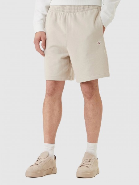 Cal��es Calvin Klein Homem Eu 350Terry Badge Short