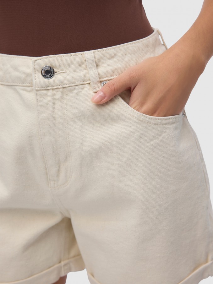 Shorts Woman Cream Vero Moda