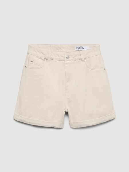 Shorts Woman Cream Vero Moda